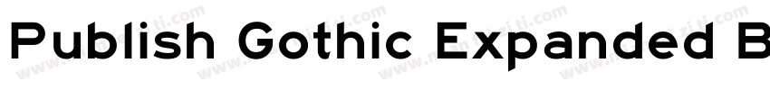 Publish Gothic Expanded Black字体转换